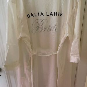 Galia Lahav Ivory Bridal Robe | “Bride” Rhinestone Getting Ready Robe brand new